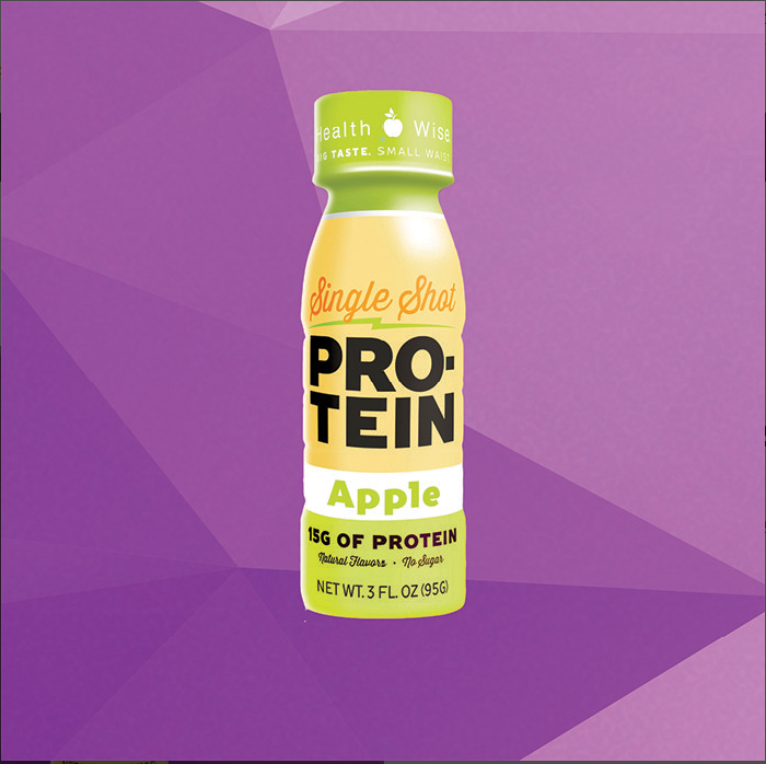 Case of 12 Single Shot 15g Protein Apple 3 oz Drink