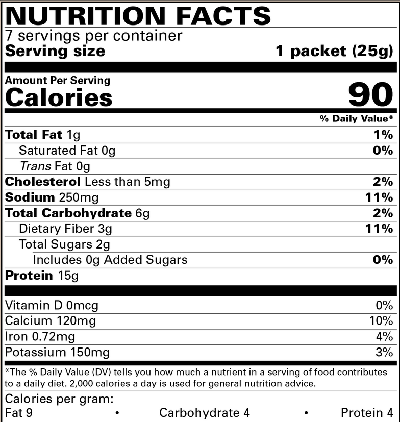 FIBER 3g Protein 15g Hot Chocolate Drink Mix