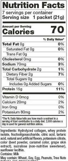 Cranberry Grape Protein Fruit Drink Mix