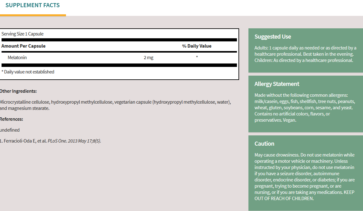 Melatonin SR - 60 Caps