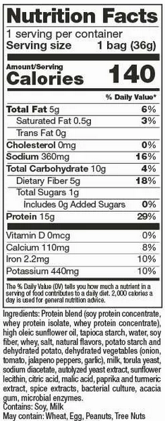 Spicy Nacho Cheese Protein Chips - 15g