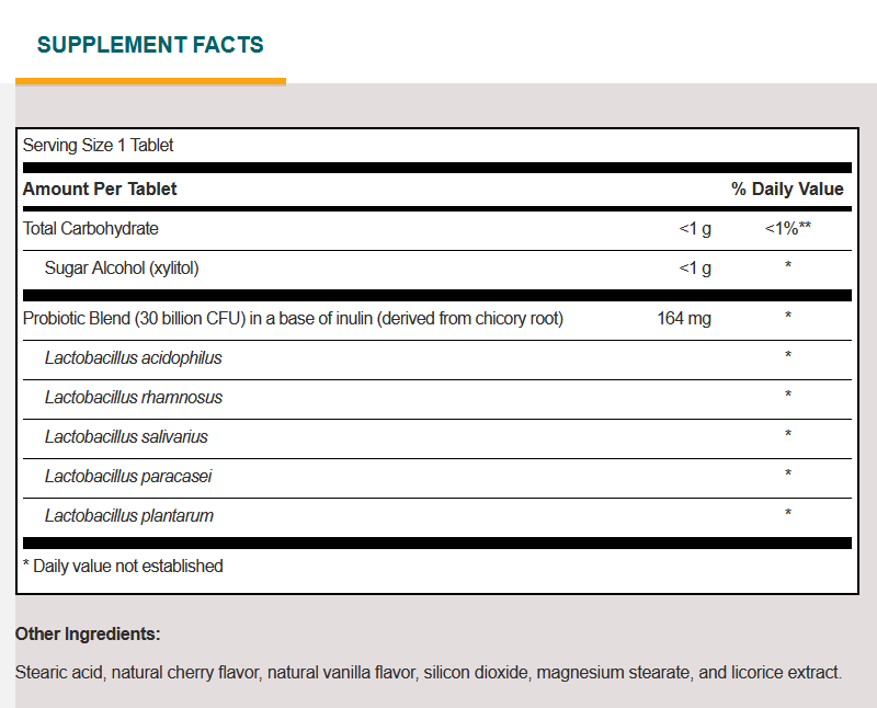 Probiotic - 60 Chewable Tabs