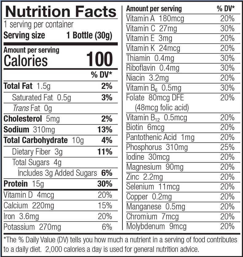 Chocolate Salted Caramel Protein-In-A-Bottle Shake Mix