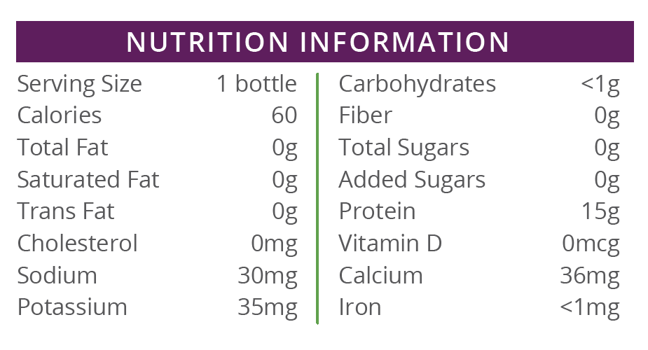 Single Shot 15g Protein Pink Lemonade 3 oz Drink