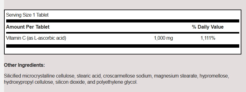 C Vitamins -100 Tabs