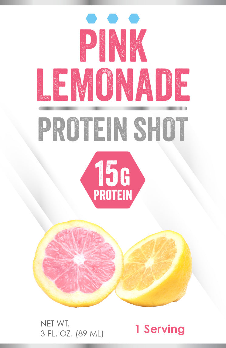 Single Shot 15g Protein Pink Lemonade 3 oz Drink