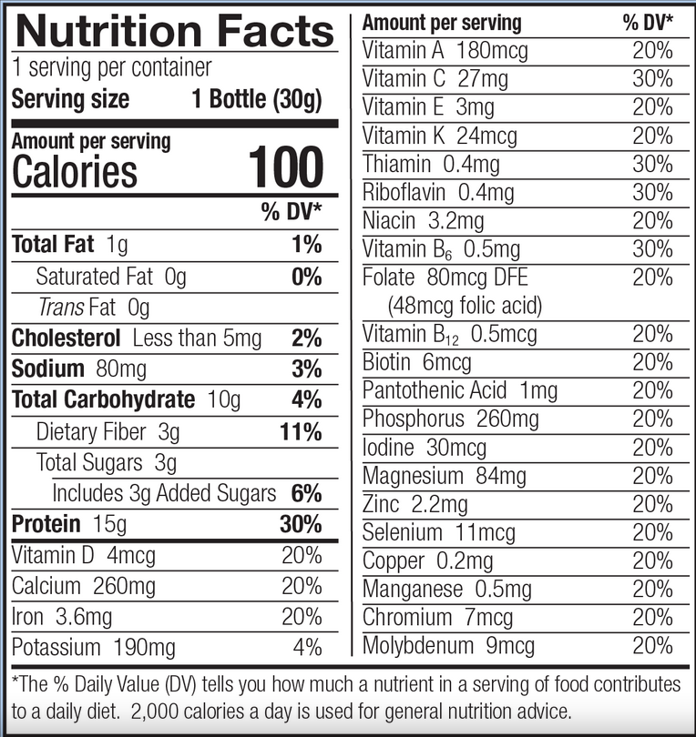 Vanilla Protein-In-A-Bottle Shake Mix