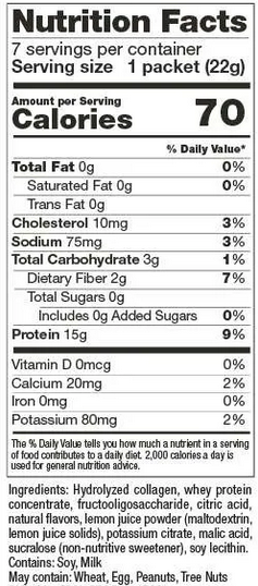 Lemon Protein Fruit Drink Mix