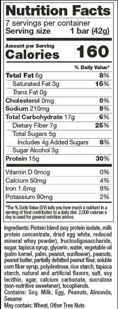 VLC Fluffy Nutter Very Low Carb Protein Bars